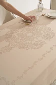 Jumbo Jakar Cappuccino Sıvı İtici Leke Tutmaz Masa Örtüsü 160x220 cm thumbnail 6