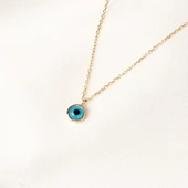 Gümüş Kolye - Mavi Nazar Boncuğu Göz Sade 925 Ayar Gümüş Kolye - Nazar Boncuğu 925 Ayar Gümüş Kolye thumbnail 8