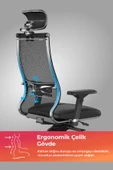 Metta Samurai Ergonomik Koltuk | Bel Destekli, Tekerlekli, Yükseklik Ayarlı, Yönetici Koltuğu - 23.3.5.61 thumbnail 2