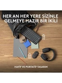 Logitech 920-012245 Grafit Pebble 2 Combo Çoklu Sessiz Kablosuz Türkçe Q Klavye Mouse Seti - 8
