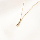 Gümüş Kolye - Minimal Damla 925 Ayar Gümüş Kolye - 8