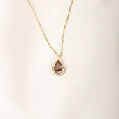 Gümüş Kolye - Zultanit Damla Taşlı 925 Ayar Gümüş Kolye - 8