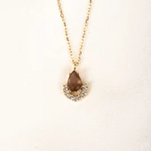 Gümüş Kolye - Zultanit Damla Taşlı 925 Ayar Gümüş Kolye - 7