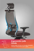 Metta Samurai Ergonomik Koltuk | Bel Destekli, Tekerlekli, Yükseklik Ayarlı, Yönetici Koltuğu - 23.3.5.61 thumbnail 10