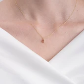 Gümüş Kolye - 0.25 Karat Zultanit (Renk Değiştiren) Doğal Taşlı Hediye 925 Ayar Gümüş Kolye - 3