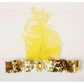 Altın Renk Çarliston Saç Bandı thumbnail 1