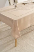 Jumbo Jakar Cappuccino Sıvı İtici Leke Tutmaz Masa Örtüsü 160x220 cm thumbnail 3