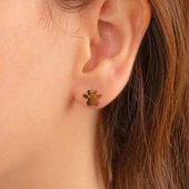 Gümüş Küpe - 925 Ayar Gümüş Minimal Pati Küpe - 2