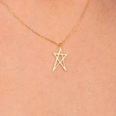 Gümüş Kolye - Yıldız 925 Ayar Gümüş Kolye - 4