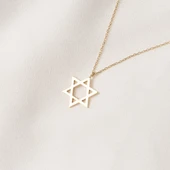 Gümüş Kolye - Davut Yıldızı 925 Ayar Gümüş Kolye - 6