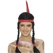 Tüylü Örgülü Kızılderili Parti Peruğu thumbnail 2