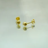 Gümüş Küpe - Kadın Minimal Top 925 Ayar Gümüş Küpe - 2