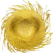 Tropikal Parti Sarı Hasır Hawaii Şapkası thumbnail 5