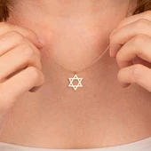 Gümüş Kolye - Davut Yıldızı 925 Ayar Gümüş Kolye - 3