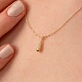 Gümüş Kolye - Minimal Damla 925 Ayar Gümüş Kolye - 1