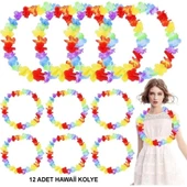 Hawaii Çiçekli Boyun Kolyesi 12 Adet thumbnail 1