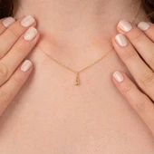 Gümüş Kolye - Minimal Damla 925 Ayar Gümüş Kolye - 5