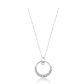 Gümüş Kolye - Simenta Yarım Ay Taşlı Modern Tarz 925 Ayar Gümüş Kolye - Ay Taşlı Hediyelik Kolye thumbnail 11