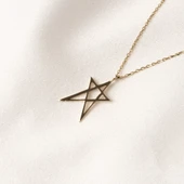 Gümüş Kolye - Yıldız 925 Ayar Gümüş Kolye - 3