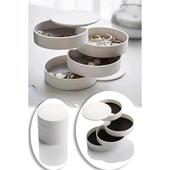 4 Katlı Dönen Silindir Takı Organizeri thumbnail 2