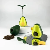 Avokado Şeklinde Kedi Naneli ve Mama Hazneli Kedi Oyuncağı thumbnail 1