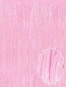 Soft Pembe Püsküllü Kapı Perdesi thumbnail 1