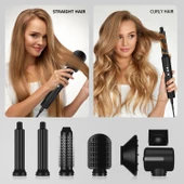 7 Başlıklı İyonik Saç Şekillendirici Saç Kurutma Fön Makinası 7in1 Multi Styler 110000 RPM 1400W thumbnail 4