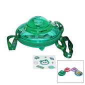 UFO MODELİ RENKLİ MİKA KRİSTAL SULUK MATARA PİPETLİ - TAŞIMA ASKILI 550ML ( HERHANGİ BİR RENK  GÖNDERİLİR )  (5284) thumbnail 1