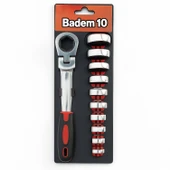 Profesyonel 13 Parça Değişebilir Kafalı Kombine Anahtar Takımı Çok Amaçlı Dayanıklı El Aleti Seti thumbnail 1