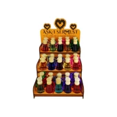 Koku Hanem Aşk-I Sermest Turuncu Ahşap Standlı 30 Adet 12 ml Odunsu Araç Parfümü Oto Araba Kokusu thumbnail 1