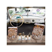 Koku Hanem Aşk-I Sermest Fanus Standlı 90 Adet 8 ml Hindistan Cevizi & Yasemin Araç Parfümü Oto Araba Kokusu thumbnail 3