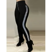 Lucky Life Lucky Life Kadın Yüksek Bel Yan şerit Detaylı Dalgıç Tayt - 2