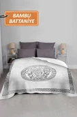 Lüks Çift Kişilik Bambu Battaniye Yumuşacık  ve Şık Tasarım (200X220 cm) BBT0011 RENKLİ 200 X 220 thumbnail 2