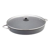 Bonera 36 Cm Cam Kapaklı Pro Plus Granit Balık - Fırın Tepsisi Pro 1202 - 1