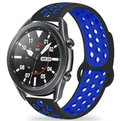 TechnoGuru Galaxy Watch 46mm (22mm) Delikli Suya Dayanıklı Silikon Kordon KRD02 thumbnail 1