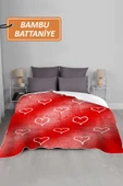 Lüks Çift Kişilik Bambu Battaniye Yumuşacık  ve Şık Tasarım (200X220 cm) BBT0008 RENKLİ 200 X 220 thumbnail 2