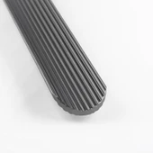 Kanal Kulp Füme Kanallı Çizgili 224 mm 24 cm Metal Mobilya Çekmece Dolap Kapak Kulpu Modern Kulplar thumbnail 5