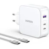 Ugreen Nexode Gan x 100W Hızlı Şarj Cihazı 4 Portlu Pd Qc 3xusb-C, 1xusb-A, Beyaz, 15337 thumbnail 1