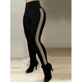 Lucky Life Lucky Life Kadın Yüksek Bel Yan şerit Detaylı Dalgıç Tayt - 2