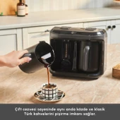 Karaca Hatır Hüp Düet Aroma İkili Türk Kahve Makinesi Space Gray thumbnail 5
