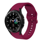 TechnoGuru Galaxy Watch 4 Classic 42mm Yumuşak 10 Kademeli Ayarlanabilir Silikon Kordon KRD50 - 1