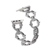 TechnoGuru ​​​Apple Watch 42mm Taşlı Metal Kordon KRD57 thumbnail 1