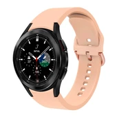 TechnoGuru Galaxy Watch 4 Classic 42mm Yumuşak 10 Kademeli Ayarlanabilir Silikon Kordon KRD50 - 1