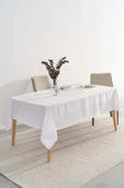 Jumbo Jakar Beyaz Sıvı İtici Leke Tutmaz Masa Örtüsü 160x220 cm thumbnail 2