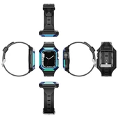 TechnoGuru Apple Watch 7 41mm Sert Kasa Koruyuculu Şık Silikon Kordon KRD88 thumbnail 4