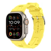 TechnoGuru Apple Watch Ultra 49mm Kordon Silikon Yapılı Metal Tokalı KRD92 thumbnail 1
