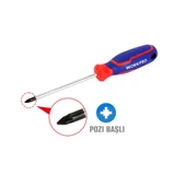WORKPRO WP221035 PZ0x75mm CR-V Manyetik Profesyonel Yıldız Tornavida thumbnail 3