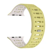 TechnoGuru Apple Watch 10 42mm Kordon Çift Renki Şık Strap Silikon KRD124 thumbnail 1