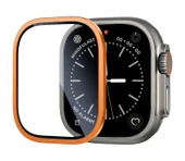 TechnoGuru Apple Watch Ultra 49mm Metal Çerçeveli Ekran Koruyucu ALM-01 thumbnail 1
