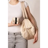 MDB Krem Rengi Katlanabilir Seyahat Çantası thumbnail 1